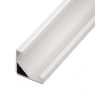 LAPAN 16x16mm Rohový profil pro LED pásky, pro výrobu lineárního svítidla, materiál hliník, povrch bílý, max šířka LED pásků w=12mm, rozměry 16x16mm, délka l=1000mm.