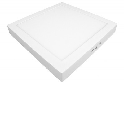 UNION PANELS CSQ Stropní přisazené svítidlo, těleso hliník, povrch bílá, dufuzor plast, LED 24W, 2000lm, teplá 3000K, Ra80, 230V, IP20, rozměry 300x300×35mm