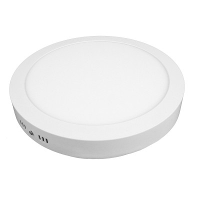 UNION PANELS CRO Stropní přisazené svítidlo, těleso hliník, povrch bílá, dufuzor plast, LED 24W, 2200lm, neutrální 4000K, Ra80, 230V, IP20, rozměry d=300mm, h=35mm