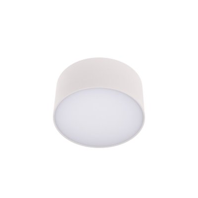 VIDUS 12W CCT TRIAC Stropní, přisazené kruhové svítidlo, těleso kov, povrch bílá, difuzor plast opál, LED 12W, 1000lm, přepín CCT teplá 3000K-denní 5000K, stmív. TRIAC, 230V, Ra90, IP20, rozměry d=120mm, h=65mm.