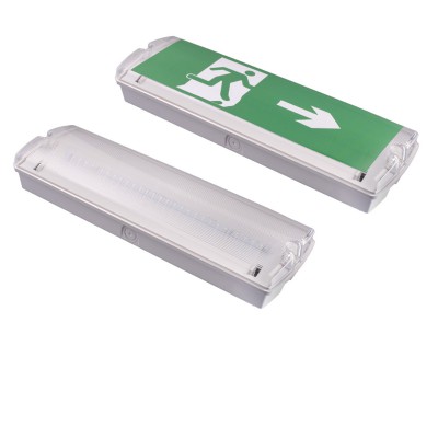 GAHENA 3W, IP65 Nouzové svítidlo, dva režimy SA svítí trvale + nouzové, nebo SE - pouze nouzové svícení, záloha 3h, plast bílá, difuzor plast, LED 3W, 140lm, denní 7500K, 230V, IP65, rozměry 360x110x60mm.
