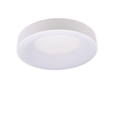 CASACU PL R 48W, CCT, TRIAC Stropní svítidlo, těleso kov, povrch bílá, difuzor plast opál, LED 48W, 3870lm, přepín. CCT teplota teplá 3000K neutr 4000K denní 6000K, stmív TRIAC, Ra80, 230V, IP20, rozměry d=480mm, h=90mm.