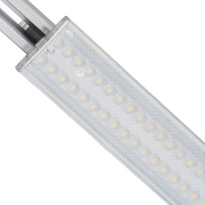 LED 60W/55W/50W/45W, CCT 3000K/4000K/5000K, 90° Kolejnicové svítidlo, plast bílá, LED, přep příkon 60W/55W/50W/45W, 10000lm, přepín CCT teplá 3000K/neutrální 4000K/denní 5000K,vyzař úh 90°, Ra80, 230V, IP20, rozměry 1500x60x56mm, do 3F lišty