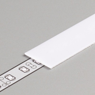 DNB 15,2x0,8mm Nasouvací difuzor k profilu pro LED pásky, materiál polykarbonát PC/PP, povrch opál propustnost 70%, rozměry 15,2x0,8mm, délka l=1000mm.