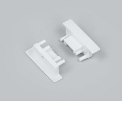 GLAUX koncovka 24x10x6,8mm Koncovka profilu pro LED pásky s otvorem, obdélníková, materiál ABS, povrch bílá, rozměry 24x10x6,8mm.