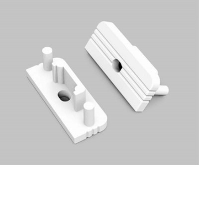 BROUDE koncovka s otvorem 20x8x7mm Koncovka profilu pro LED pásky s otvorem, obdélníková, materiál ABS, povrch bílá, rozměry 20x8x7mm.