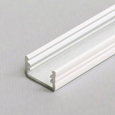 BORAGO PROFIL 12,2x7mm Přisazený profil pro LED pásky, materiál hliník, povrch bílý, max šířka LED pásků w=8mm, rozměry 12,2x7mm, l=4000mm