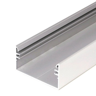 BARTIAS PROFIL 53x28mm Přisazený profil pro LED pásky, materiál hliník, povrch surový, max šířka LED pásků w=50mm, rozměry 53x28mm, l=4000mm
