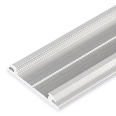 PIA PROFIL 20x3mm Přisazený profil pro LED pásky, materiál hliník, povrch surový, max šířka LED pásků w=12mm, rozměry 20x3,3mm, l=4000mm