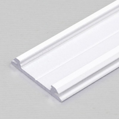 PIA PROFIL 20x3mm Přisazený profil pro LED pásky, materiál hliník, povrch bílý, max šířka LED pásků w=12mm, rozměry 20x3,3mm, l=4000mm