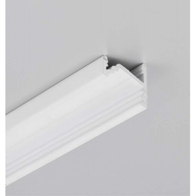 SANAO profil 15,2x16,1 Rohový profil pro LED pásky, sklon 60°, nebo 30°, materiál hliník, povrch bílý, max šířka LED pásků w=10mm, rozměry 15,2x16,1mm, délka l=4000mm.