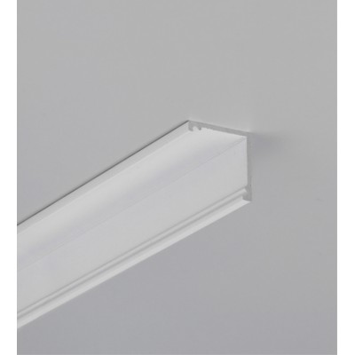 MADY 16,5x16,5mm Přisazený rohový profil pro LED pásky 2x12mm, materiál hliník, povrch bílý, rozměry 16,5x16,5mm, délka l=4050mm.