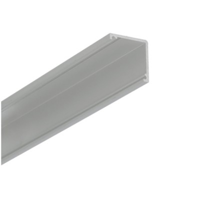 MADY 16,5x16,5mm Přisazený rohový profil pro LED pásky 2x12mm, materiál hliník, povrch elox šedostříbrný, rozměry 16,5x16,5mm, délka l=3000mm.
