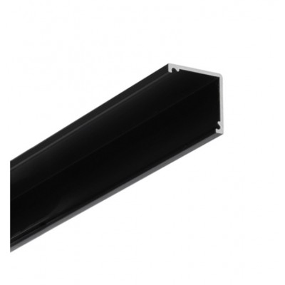MADY 16,5x16,5mm Přisazený rohový profil pro LED pásky 2x12mm, materiál hliník, povrch černý, rozměry 16,5x16,5mm, délka l=2000mm.