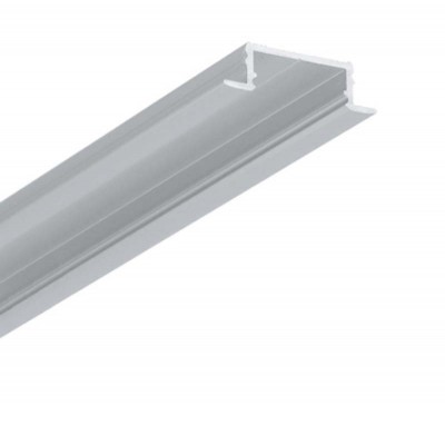 PROTL profil 25x7,4 Vestavný, profil pro LED pásky, materiál hliník, povrch elox šedostříbrný, max šířka LED pásků 14mm, rozměry 25x7,4mm, délka l=4050mm.