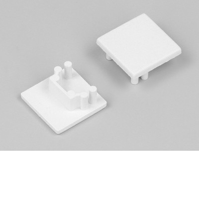 ZAMP koncovka Koncovka profilu pro LED pásky, materiál plast, povrch bílá, 16x16mm, 1ks v balení.