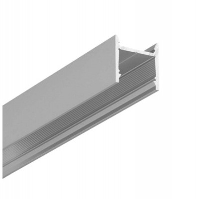 CESTR profil 16x16 Přisazený, závěsný profil pro LED pásky, materiál hliník, povrch elox šedostříbrný, max šířka LED pásků w=12mm, rozměry 16x16mm, délka l=4050mm.