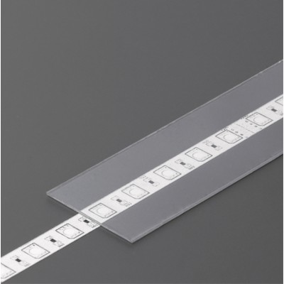 DNA9 31x0,8mm Nasouvací difuzor k profilu pro LED pásky, materiál plast PC, povrch transparent, propustnost 93%, rozměry 23,1x0,8mm, délka l=2000mm.