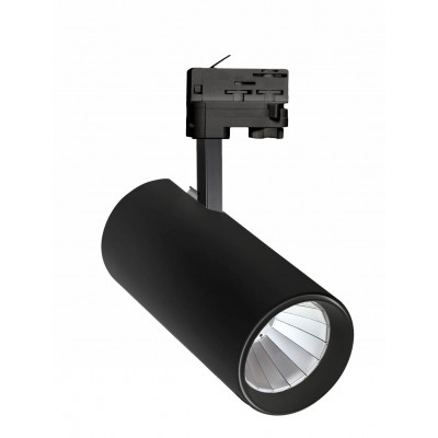 DELICATES LUX 3F 10W/12W/19W/27W/35W/40W Bodové svítidlo do 3F lišty, hliník, černá/bílá, LED 10W/12W/19W/27W/35W/40W, teplá 3000K/neutrální 4000K, vyzař. úhel 15°/24°/36°/60°, stmív DALI, Ra80/90, 230V, IP20, tř.1, rozměry dle typu, vč. 3F adaptér Nordic Alumin