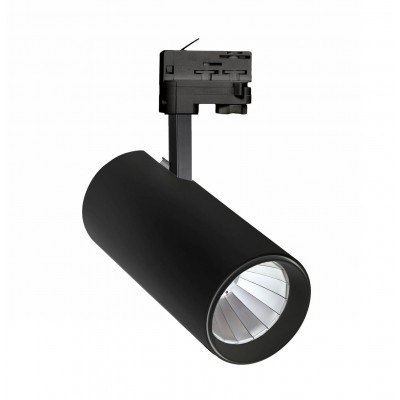 DELICATES TW 12W, Casambi Bodové svítidlo do 3F lišty, hliník, povrch černá, LED 12W, 1080lm, TW Tunnable white, vyzař. úhel 24°, stmív Casambi, Ra80, 230V, IP20, tř.1, rozměr 90x200x162mm, vč. 3F adaptér Nordic Alumin