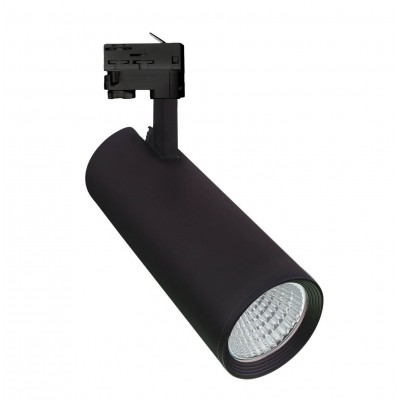 DELICATES 3F 35W, DALI Bodové svítidlo do 3F lišty, těleso hliník, černá, LED 35W, 3675lm, teplá 3000K, vyzař. úhel 60°, stmív. DALI, Ra90, 230V, IP20, tř.1, rozměry 90x233x300mm, vč. 3F adaptér Nordic Aluminium