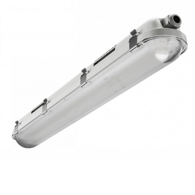 NORMA LED 21W, IP65, IK10 Průmyslové prachotěsné svítidlo, plast šedá, difuzor plast, přepínatelný příkon LED 21W/12W, 3250lm, neutrální 4000K, vyzař. úhel 120°, Ra80, 230V, IP66, IK10 600x80x68mm, průběžné zapojení 3x1,5mm