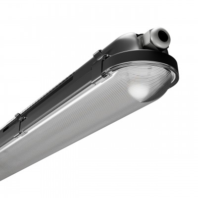 NORMA LED 21W, 40W, 58W, 85W, IP65, IK10 Průmyslové, prachotěsné svítidlo, těleso plast šedá, nebo černá, difuzor plast, přepínatelný příkon 21W, 40W, 58W, 85W, neutrální 4000K, denní 6000K, vyzař. úhel 120°, Ra80, 230V, IP66, IK10, průběžné zapojení 3x1,5mm