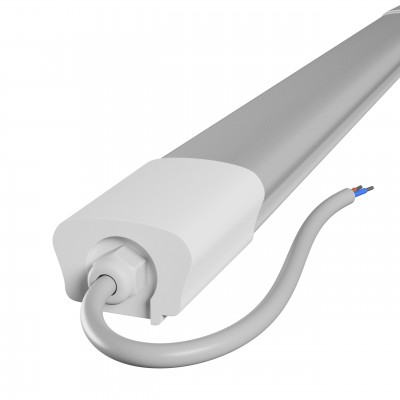 PRACTIC LED 36W, CCT, IP65 Stropn, průmyslové prachotěsné svítidlo, těleso plast, povrch bílá, difuzor plast opál, LED 36W 3600lm, přepínatelná teplota CCT teplá 3000K/neutrální 4000K/denní 6000K, Ra80, 230V, IP65, 1200x45x32mm