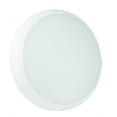FORFICE 18W CCT Venkovní stropní svítidlo, těleso plast bílá, difuzor plast opál, LED 18W, 1800lm, nastav. teplota CCT teplá 2700K-denní 6000K, Ra80, 230V, IP65, tř.2, rozměry d=330mm, h=79mm.