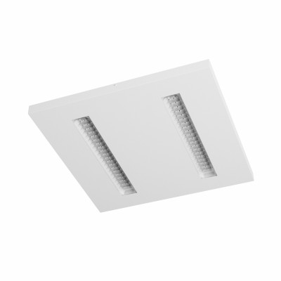 SETRA LED 40W Stropní přisazené svítidlo, těleso kov, povrch bílá, nebo černá LED 40W, 6000lm, neutrální 4000K, vyzař. úhel 80°, Ra80, 230V, IP20, rozměry 600x600x35mm