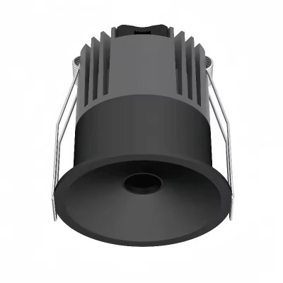 DL04-MH LED 10W Podhledové bodové svítidlo, těleso hliník, povrch černá, LED 10W, 1000lm, neutrální 4000K, Ra80, stmív TRIAC, IP20, d=72mm, h=70mm