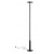 LETR FL 45W DIM Stojací kancelářská lampa, těleso kov, povrch černá, dif plast opál, LED 45W, 6474lm, neutrální 4000K, vyzař úhel 115°, Ra90, dotyk. stmív., 230V, IP40, d=298mm, h=1900mm.