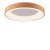 BANIO PL 30W Stropní, přisazené svítidlo, těleso hliník, povrch dřevo světlé, dif plast opál, LED 30W, 1800lm, teplá 3000K, 230V, IP20, rozměry d=380mm, h=90mm.