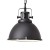 HEL E27 1X60W Závěsné svítidlo, základna kov, povrch černá, krycí sklo čiré, pro žárovku 1x60W, E27, 230V, IP20, tř.1, rozměry d=380mm, vč závěsného řetězu l=1330mm lze zkrátit