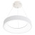 LORNA HL R 40W CCT Závěsné svítidlo, těleso kov, povrch šedá, dif plast, LED 40W, 2600lm, dálkovým ovladačem stmívatelné. CCT nast teplota teplá 3000K-denní 6500K, Ra80, 230V, IP20, d=450mm, vč závěs lanka l=1200mm