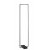 HACHEN FL 30W Stojací lampa, základna kov, barva černá, difuzor plast opál, LED 30W, 3100lm, teplá 3000K, 230V, IP20, tř.2, rozměry 120x300mm, h=1505mm.