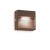 REPET SQ 1,5W IP65 Nástěnné venkovní svítidlo, těleso hliník, povrch kávová, dif plast, LED 1,5W, 160lm, teplá 3000K, 230V, IP65, tř.2, rozměry 100x100x30mm, svítí dolů.