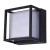 Nástěnné venkovní svítidlo, kov, černá, dif  plast opál, LED 15W, 900lm, Tuya, WiFi, dálk ovl nebo smart telefon nast teplota CCT teplá 2700K - denní 6500K, stmív, RGB, 230V, IP67, rozměry 160x160x120mm.