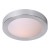 HURFI SMALL 1x20W E27 IP44 Stropní svítidlo kruhové, těleso kov, povrch chrom broušený šedostříbrná, difuzor sklo opál, pro žárovku 1x20W, E27, 230V, do koupelny IP44, tř.2. rozměry 270x270x95mm