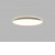 RANDY C 88W Casambi Stropní svítidlo, hliník, zlatá, difuzor plast opál, LED 88W, 6160lm, TW nastavitelná teplota CCT teplá 3000K-neutrální 4000K, Ra90, stmív Casambi, 230V, IP20, d=800mm, h=70mm