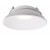 AZUA Vestavné stropní svítidlo, nastav směr svícení, těleso hliník, povrch bílá, LED 14W, teplá 3000K, 980lm, Ra80, Ra80, 230V, IP20, rozměry d=120mm.