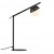 PALURA T Stolní lampa, základna kov, povrch černá mat, difuzor opálové sklo bílé, pro žárovku max.5W, G9, 230V, IP20, d=100mm, úhel otočení 130°, včetně vypínače kabelu s textilním úpletem - černá, h=1500mm