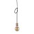 HOLAW C1 Závěsný kabel s objímkou, těleso kov, povrch měděná, pro žárovku 1x60W, E27, 230V, IP20, tř.1, rozměry d=120mm, vč závěsu l=1600mm lze zkrátit