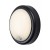 LAMINUM 15W, IP54 Nástěnné venkovní svítidlo, senzor pohybu, záběr 120°, dosah 8m,  těleso plast černá, dif plast opál, LED 15W, teplá 3000K, 1350lm, 230V, IP54, tř.1, rozměry d=180mm, h=70mm.