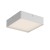 DULO PL SQ 21W CCT Stropní venkovní svítidlo, těleso hliník, povrch bílá mat, dif plast opál, LED 21W, 1798lm-1890lm, přepín CCT teplá 2700K-3000K, vyzař úhel 114°, Ra80, 230V, IP65, tř.1, rozměry 220x60x220mm.