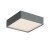 DULO PL SQ 21W CCT Stropní venkovní svítidlo, těleso hliník, povrch tm. šedá, dif plast opál, LED 21W, 1798lm-1890lm, přepín CCT teplá 2700K-3000K, vyzař úhel 114°, Ra80, 230V, IP65, tř.1, rozměry 220x60x220mm.