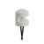 OXYTO 8W 180° 230V Sloupkové svítidlo, těleso beton, barva slonová kost, dif sklo opál, LED 8W, 152lm, teplá 3000K, vyzař. úhel 180°, Ra90, 230V, IP65, tř.1, rozměry d=160mm, h=185mm, vč. bodce do záhonu.
