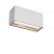 GRISEA WL 12W CCT IP65 Nástěnné venkovní svítidlo, těleso hliník, povrch bílá mat, dif sklo opál, LED 12W, 812lm-852lm, přepín CCT teplá 2700K-3000K, vyzař úhel 100°, Ra80, 230V, IP65, tř.1, 220x90x105mm, svítí dolů.
