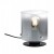 DENDRO TL 1x42W, E27 Stolní lampa, těleso kov, povrch černá, stínítko sklo kouřová, pro žárovku 1x42W, E27, 230V, IP20, tř.2, rozměry d=150mm, h=185mm, vč. vypínače na kabelu.