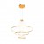CIRCULUM M 151W DALI Závěsné svítidlo, mezikruží, těleso hliník/kov, povrch bronz, difuzor plast opál, LED 150W, 9645/7156lm, teplá 3000K, Ra80, stmív. DALI, 230V, IP20, rozměry d=1200, vč.záv.kab. h=1700mm,lze zkrátit